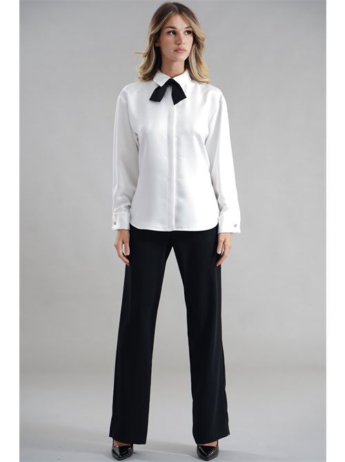 Camicia smoking in raso Simona Corsellini | A25CECA10201INFINITY